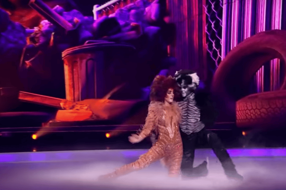 Libby Clegg and partner Mark Hanretty scored well dancing to Memory from Cats on this weekend's show (ITV)