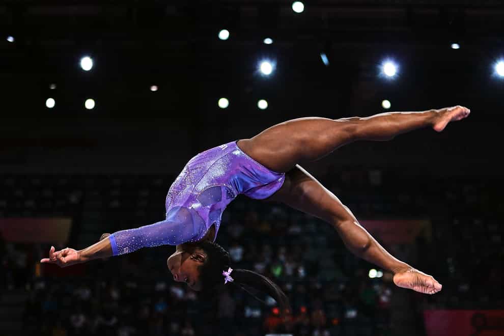 Simone Biles tries to not feel the pressure ahead of Tokyo (PA Images)