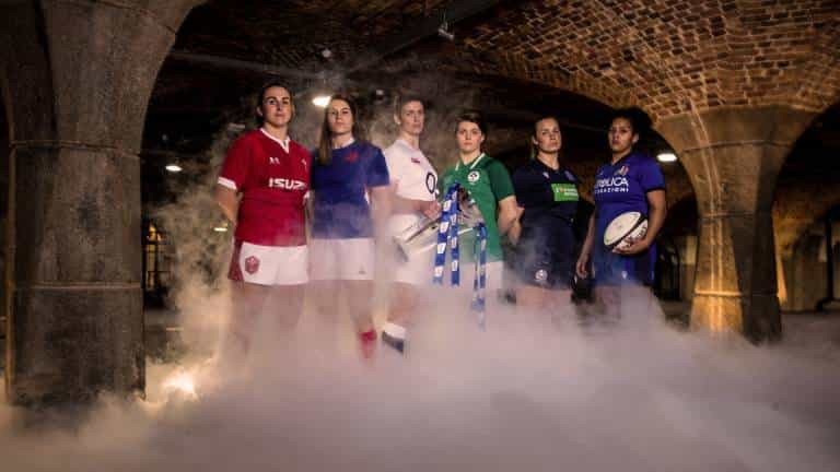 The 2020 Women's Six Nations launches at Tobacco Dock in London (sixnationsrugby)