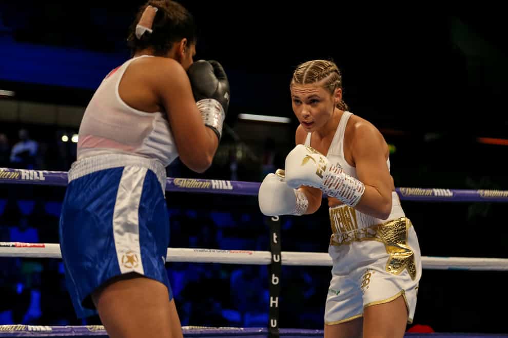 <p>Courtenay suffered her first defeat as a pro earlier this year</p>