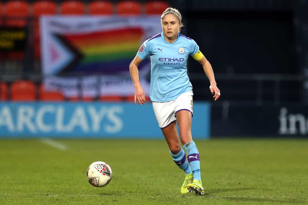 Steph Houghton will continue to lead her side in the WSL title race (PA Images)