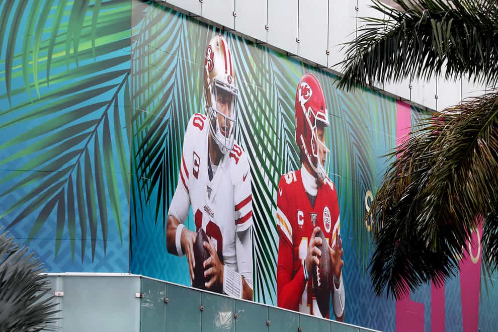 Miami gets ready for the Super Bowl between San Francisco 49ers and the Kansas City Chiefs