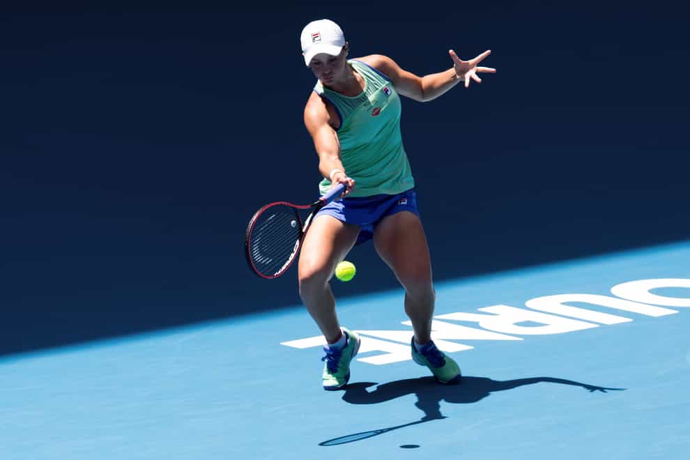 Barty beat Petra Kvitova to reach the Australian Open semi-finals (PA Images)