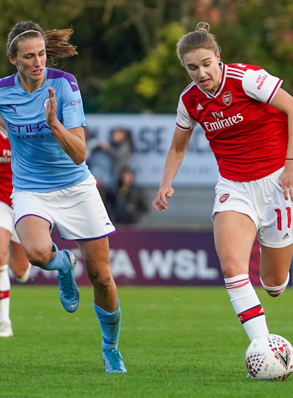  Vivianne Miedema of Arsenal is the main danger for Manchester City's defence tonight (PA Images)