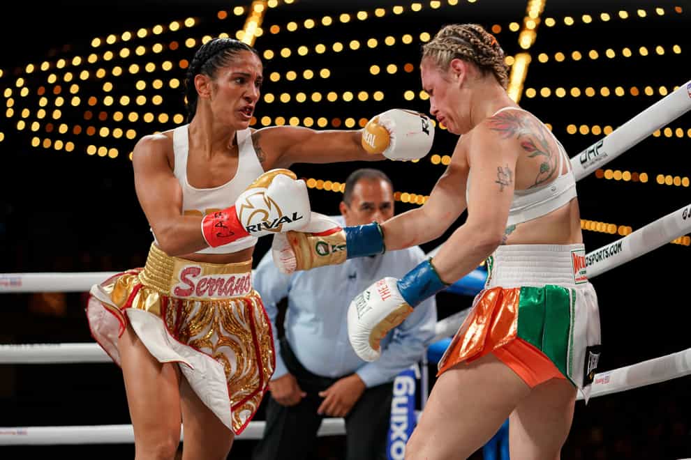 Serrano beat undefeated boxer Heather Hardy in New York in September (PA Images)