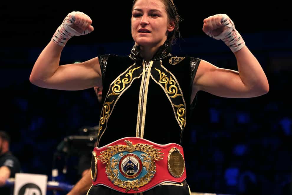 Taylor became a two-weight world champion in her last fight (PA Images)
