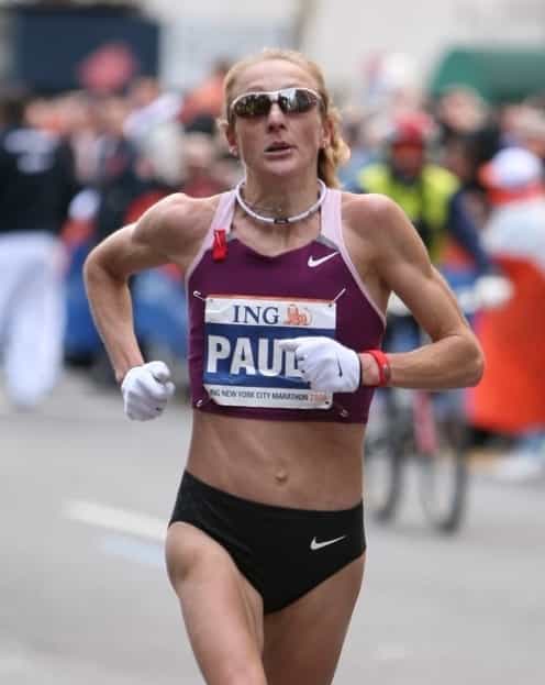 Radcliffe set the women's marathon record in 2003, but it was broken by Kosgei last year (Credit: Flickr) 