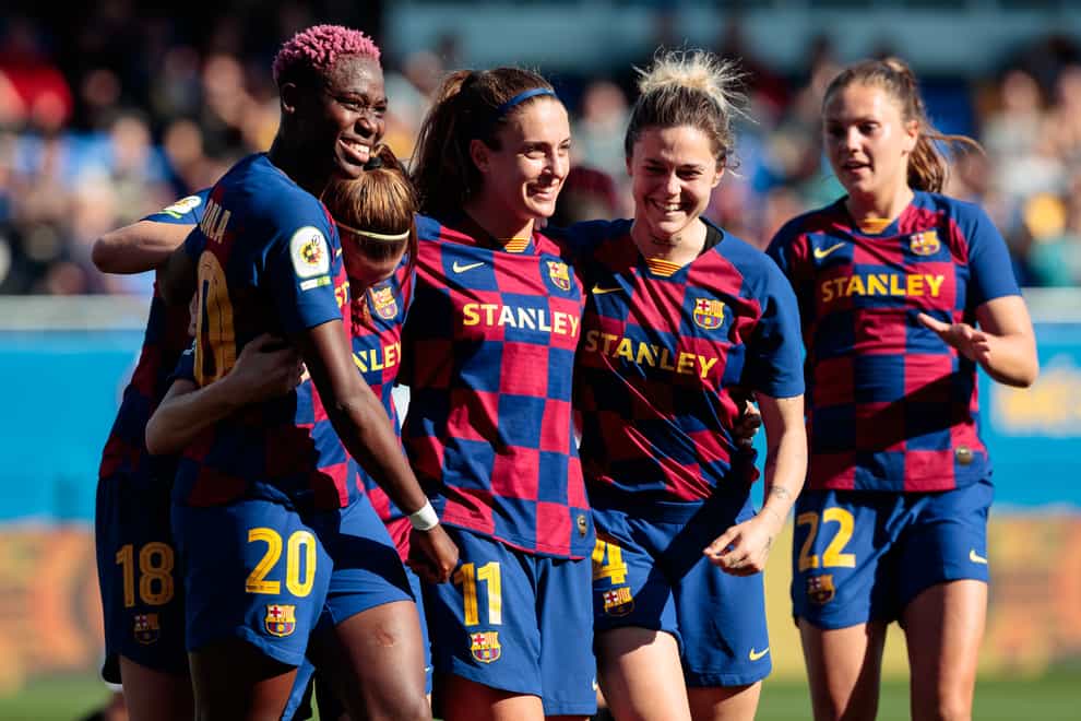Barcelona are currently top of the Primera División de la Liga de Fútbol Femenino (PA Images)