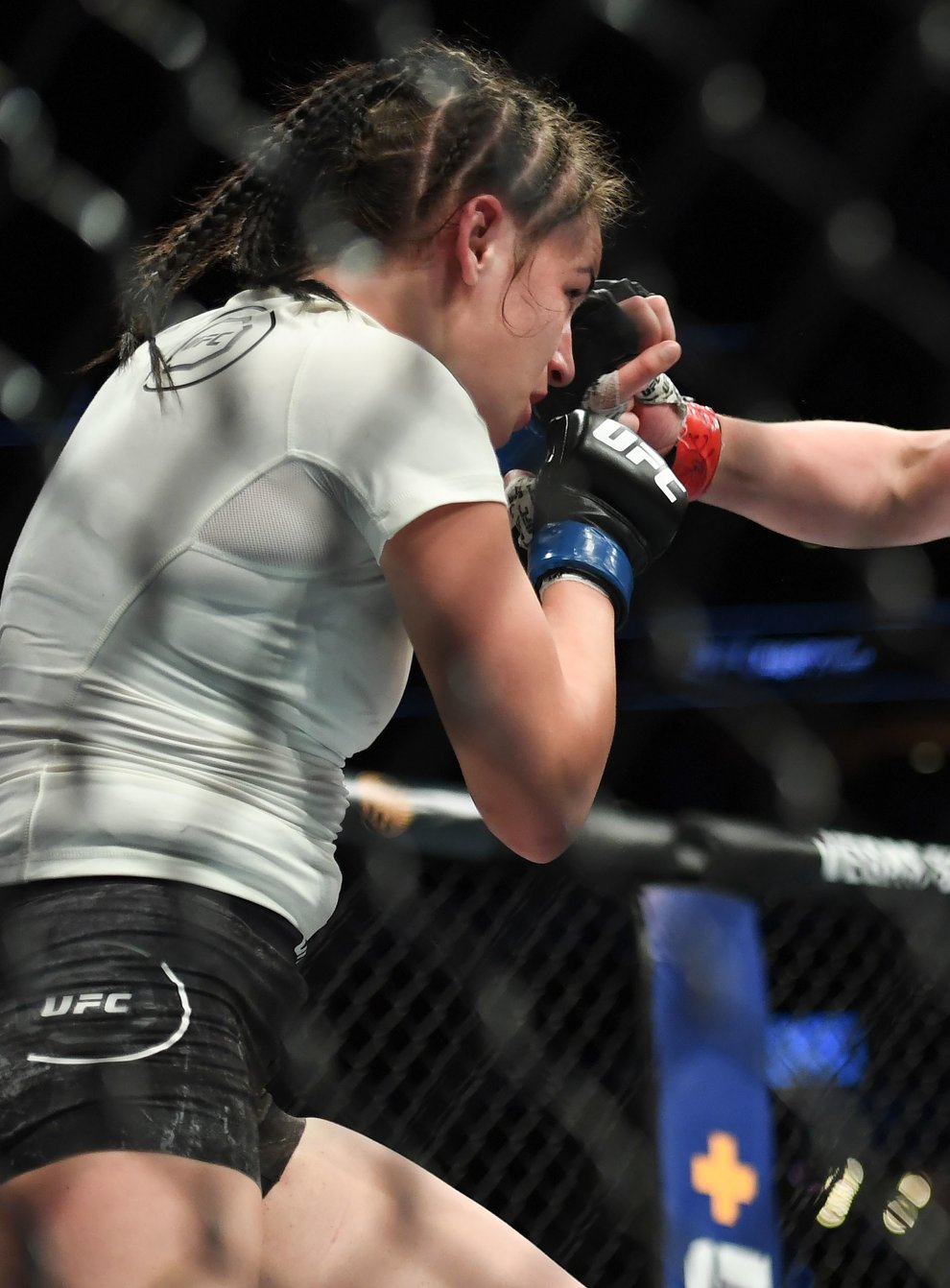 McCann (right) became the first English woman to win in the UFC in March 2019 (PA Images)