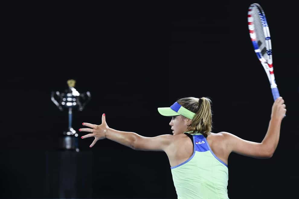 Sofia Kenin sits at the top of the Race to Shenzhen after her Australian Open victory (PA Images)