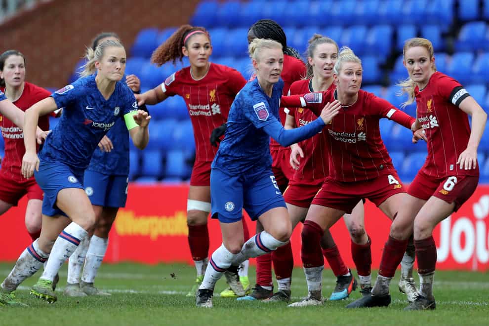 Chelsea fell four points behind Arsenal in the WSL table in December after drawing with Liverpool (PA Images)