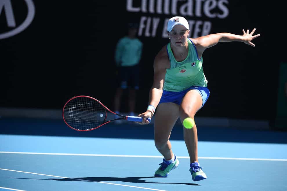 Barty has a foot injury and so won't play in Dubai (PA Images)