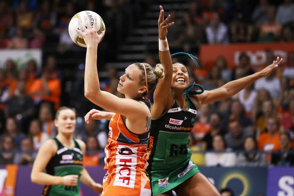 Jo Harten steps up to take the captain's armband for the Giants in the new Suncorp Super Netball season (PA Images)