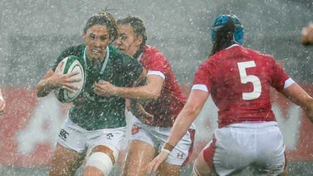 Wales and Ireland battled the elements at Energia Park (theglobe)