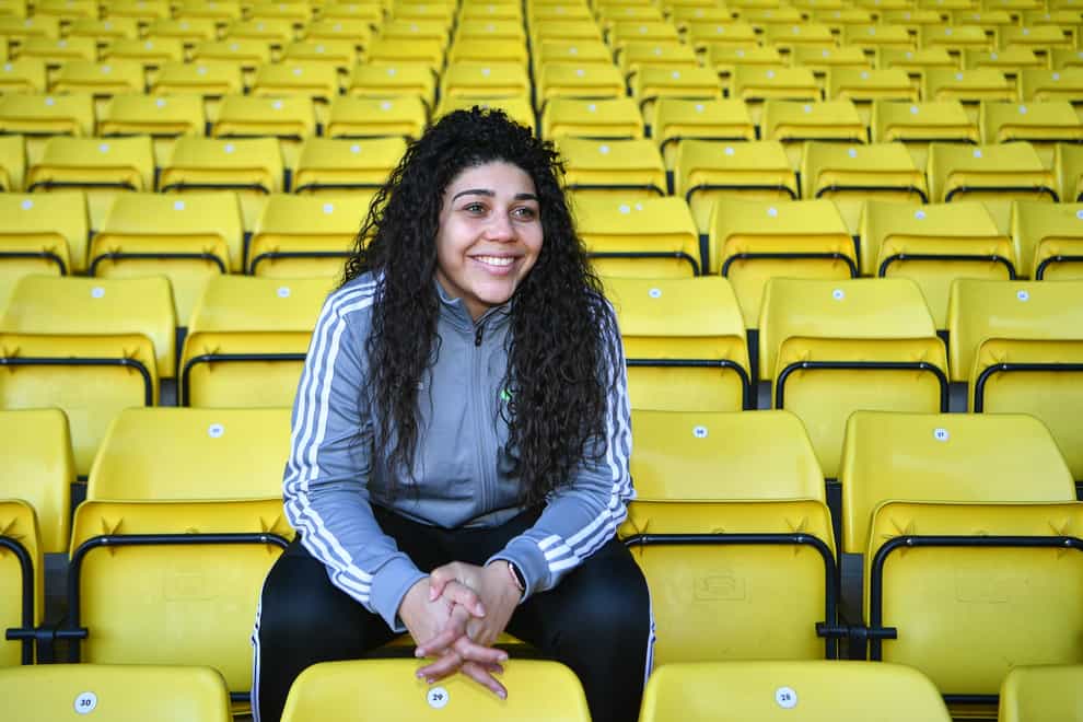Renee Hector is all smiles on her return to Watford (Watford FC)