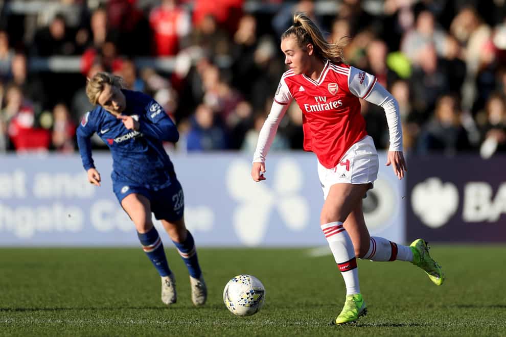 Roord (left) insists she is 'not complaining' about WSL pitches but says they needs to be better (PA Images)