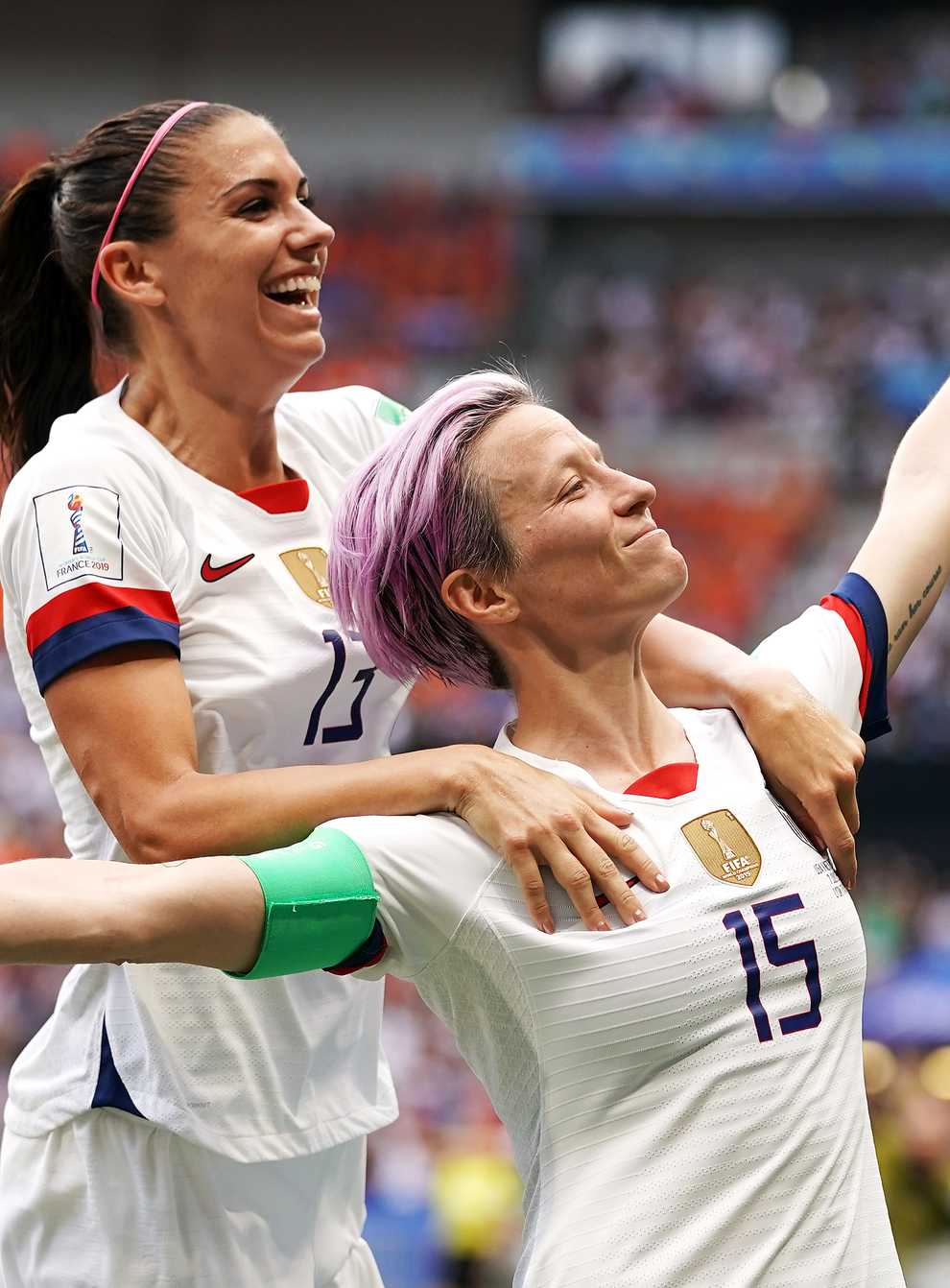 Alex Morgan and Megan Rapinoe are among the players suing US Soccer Federation (PA Images)