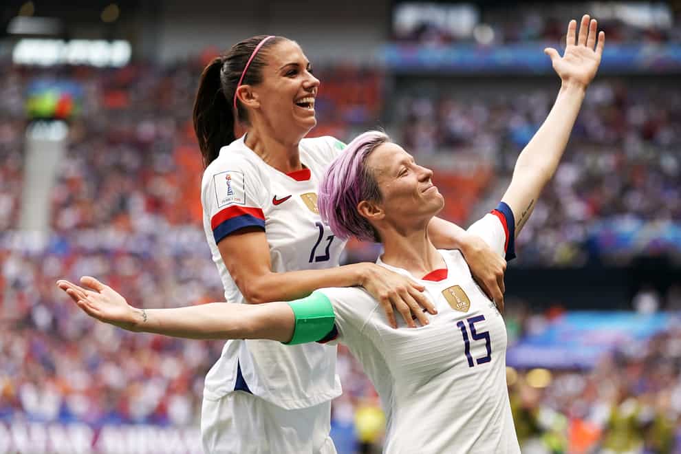 Alex Morgan and Megan Rapinoe are among the players suing US Soccer Federation (PA Images)