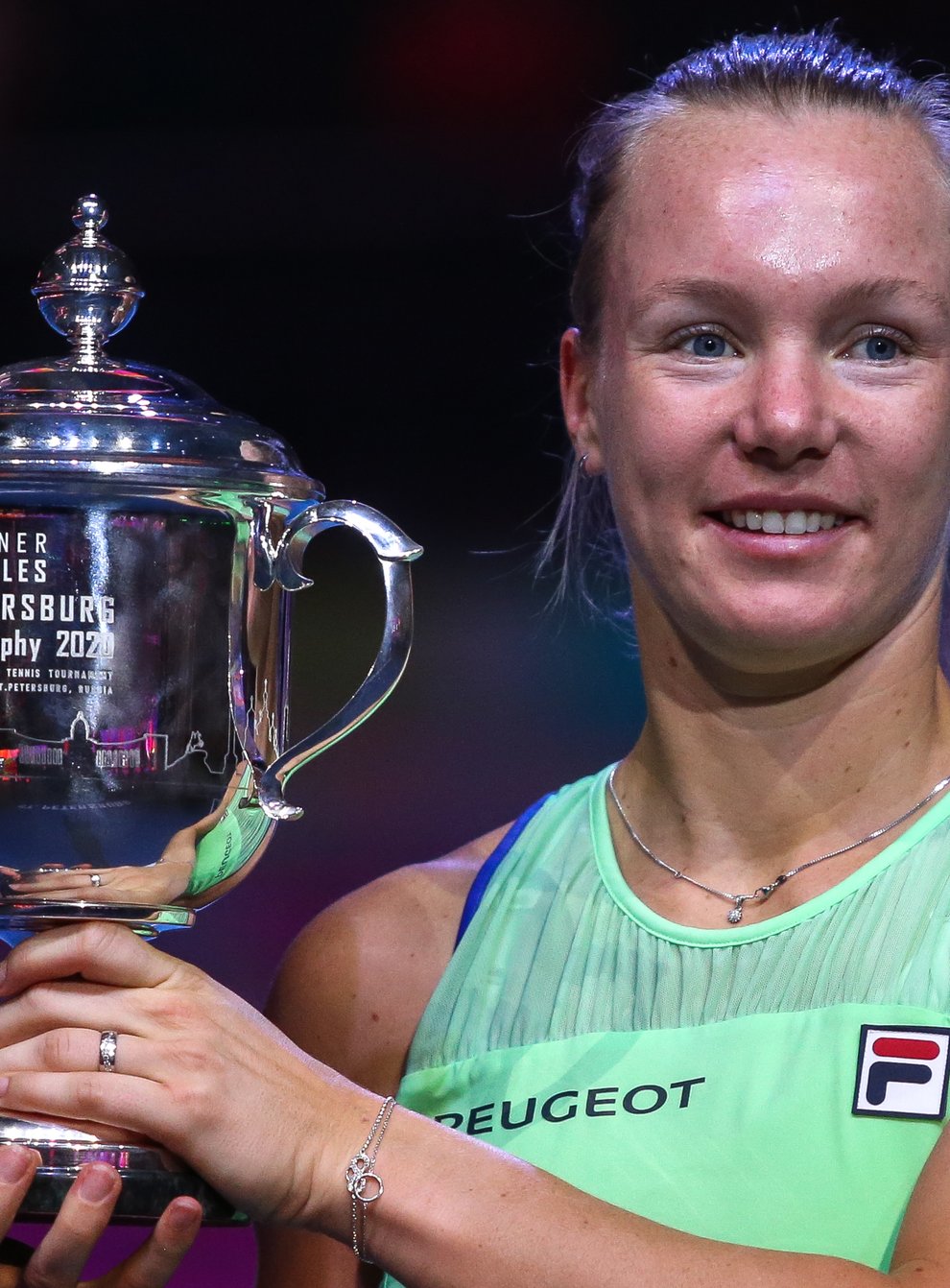 Bertens repeated her 2019 feat to secure back-to-back trophies in St Petersburg (PA Images)