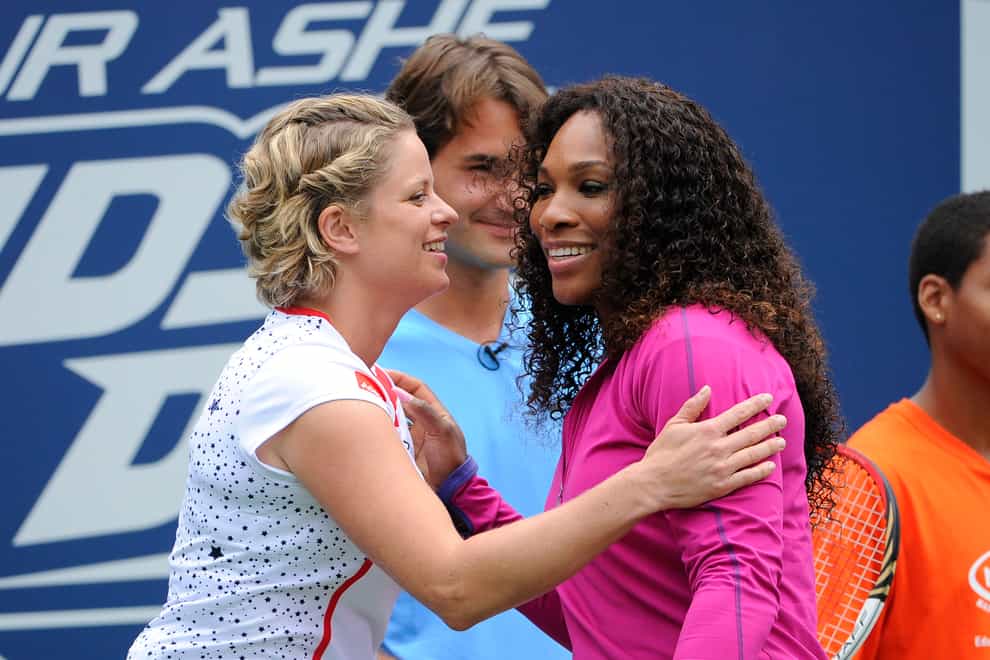 Williams, right, and Clijsters, left, were rivals before Clijsters retired (PA Images)