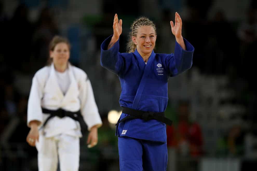 Conway celebrating her bronze medal in 2016 (PA Images)