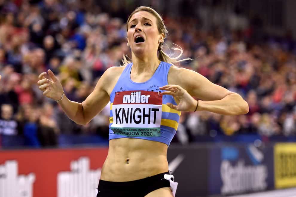Knight won the 400m at the Muller Indoor Grand Prix last weekend (PA Images)