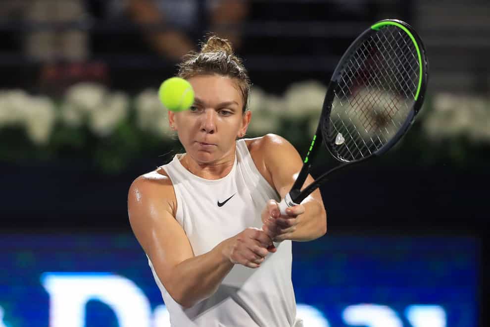 Halep is bidding for the Dubai title (PA Images)