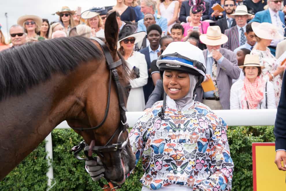 Khadijah Mellah started her training at the Ebony Horse Club in Brixton (PA Images)
