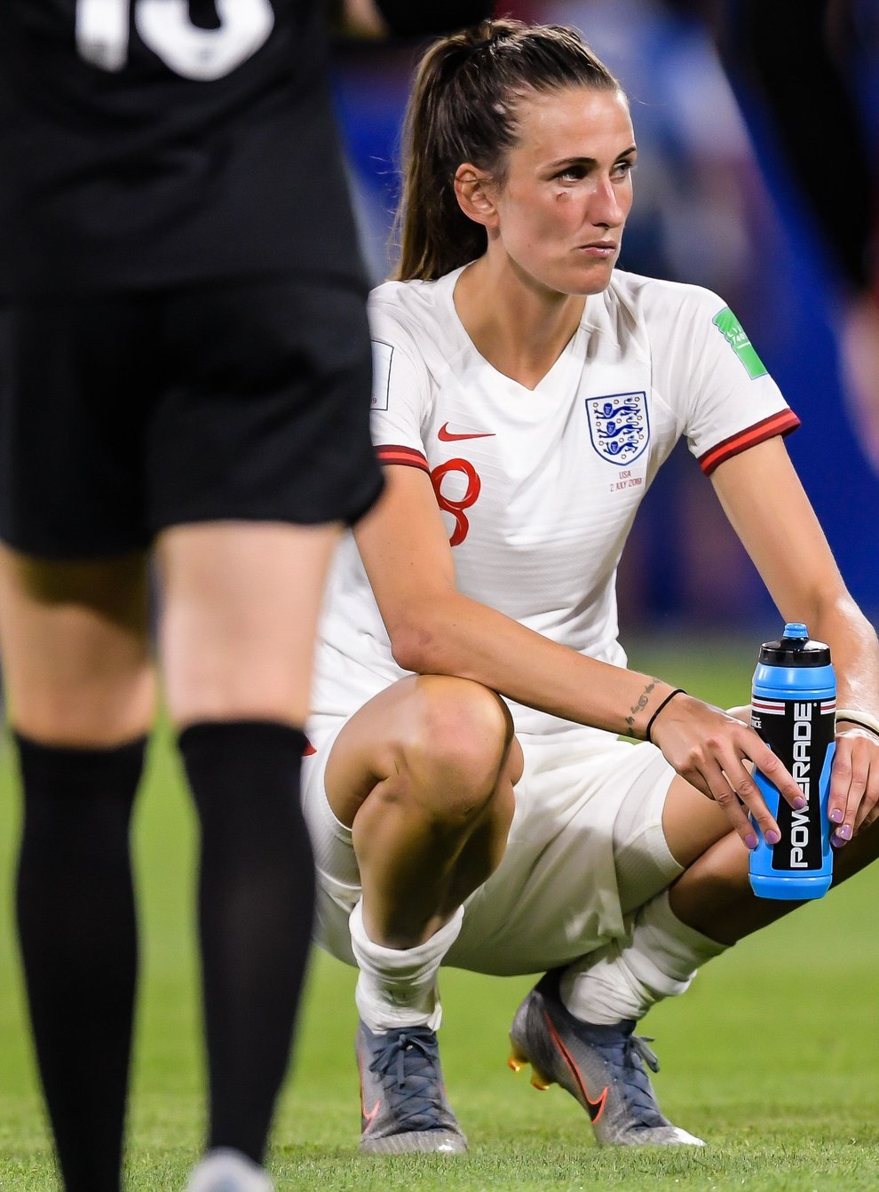 Feeling  down: Jill Scott has spoken about the psychological impact of defeat in last summer's World Cup (PA Images)