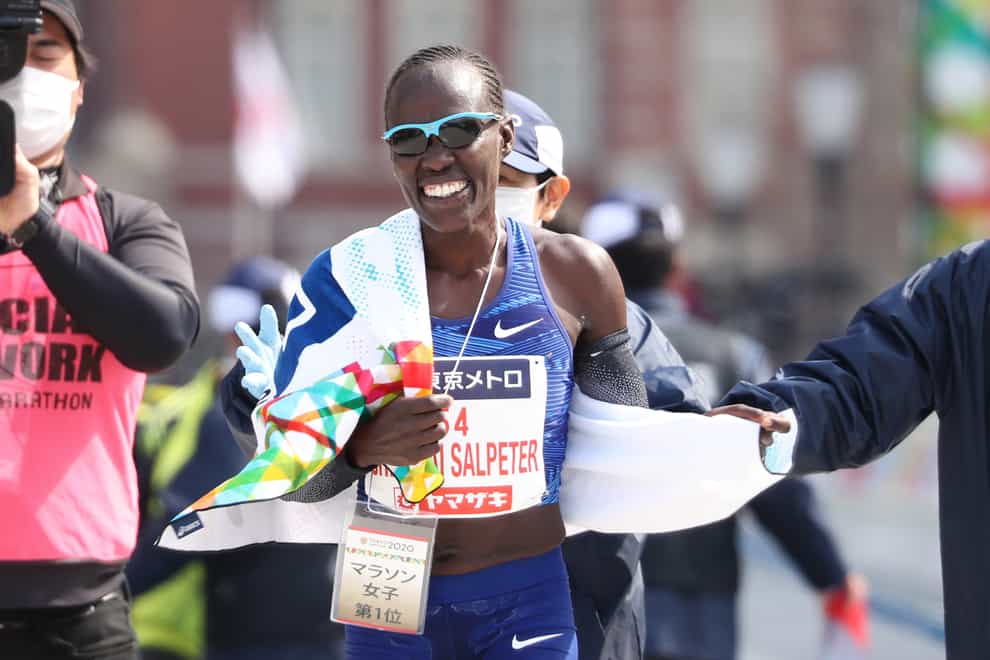 Lonah Korlima Chemtai Salpeter took victory in the women's race (PA Images)
