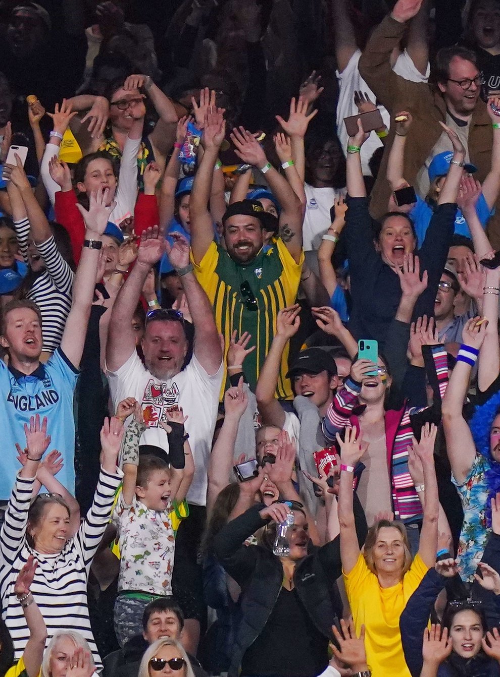 The crowd at the T20 World Cup final today (PA Images)