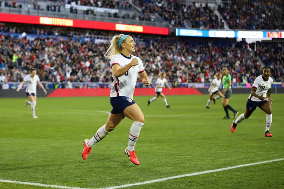 Ertz's goal proved the difference as the US made it two wins from two in the SheBelieves Cup (PA Images)
