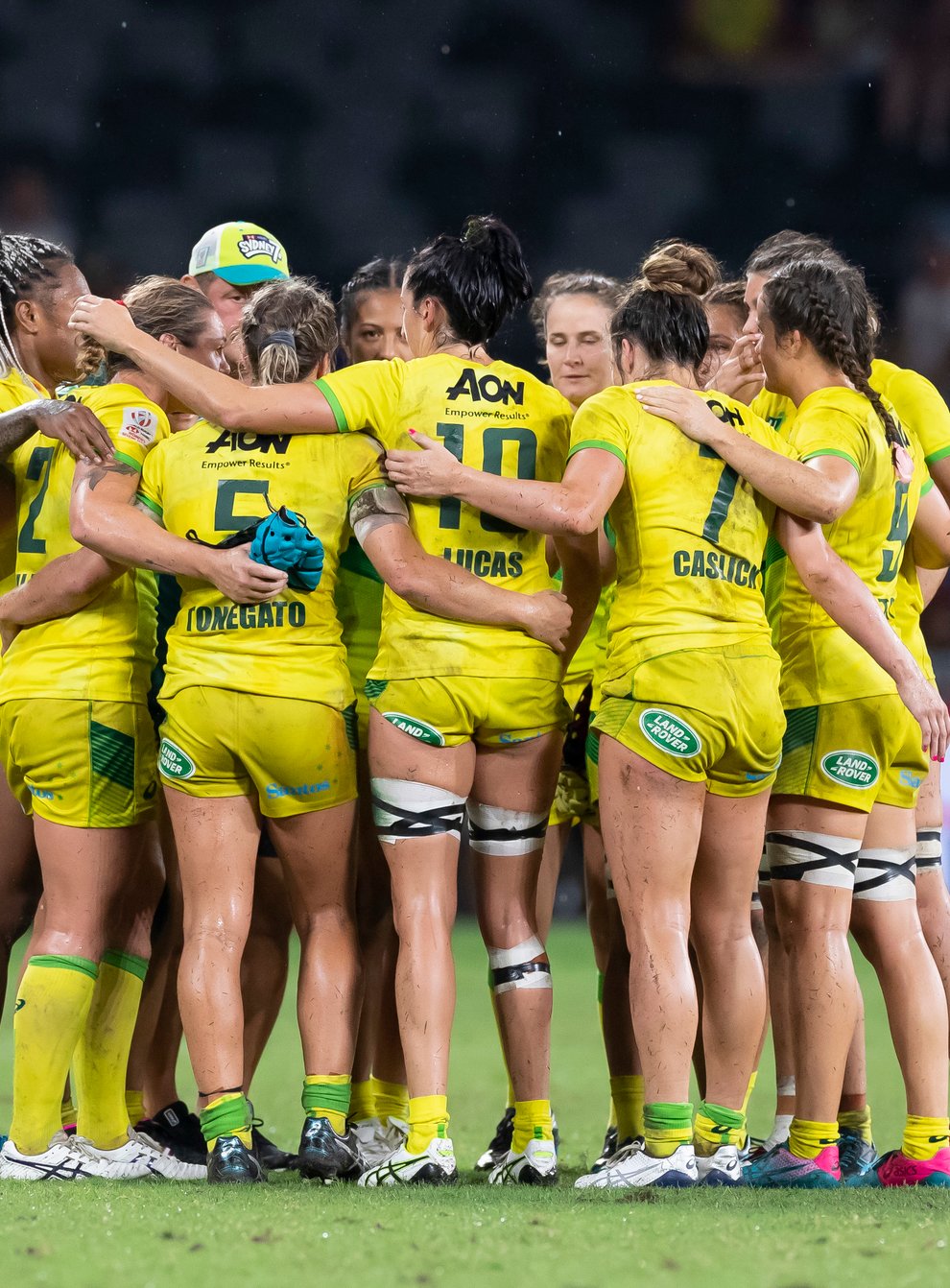 Australia celebrated a bronze medal at the Sydney 7s (PA Images)