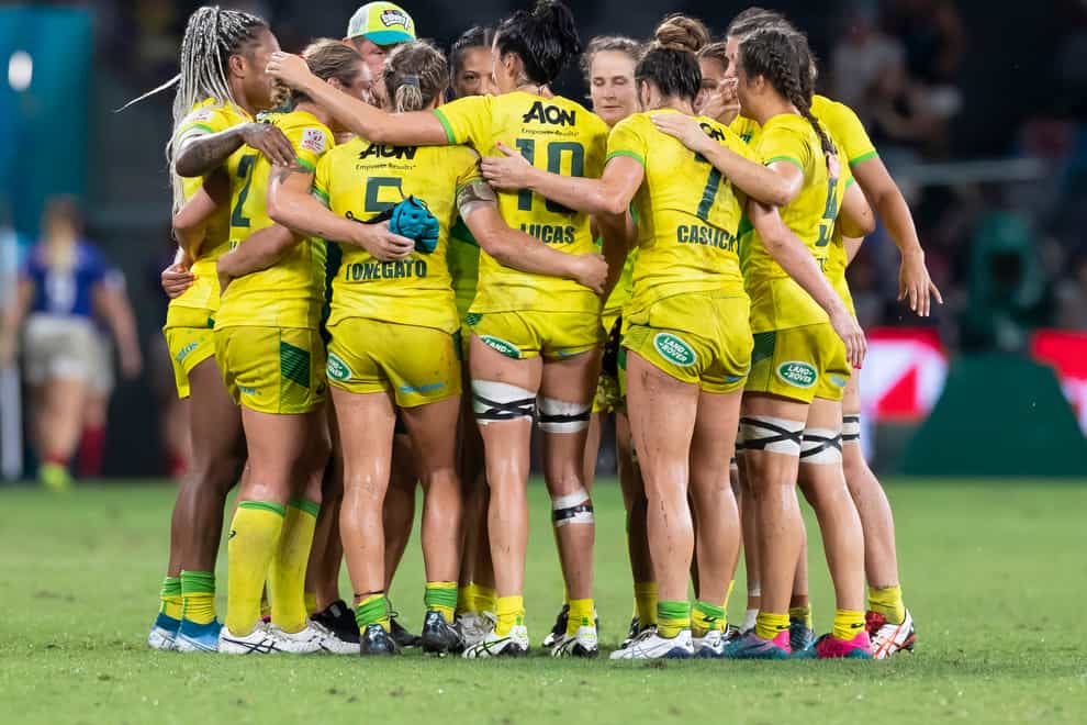 Australia celebrated a bronze medal at the Sydney 7s (PA Images)