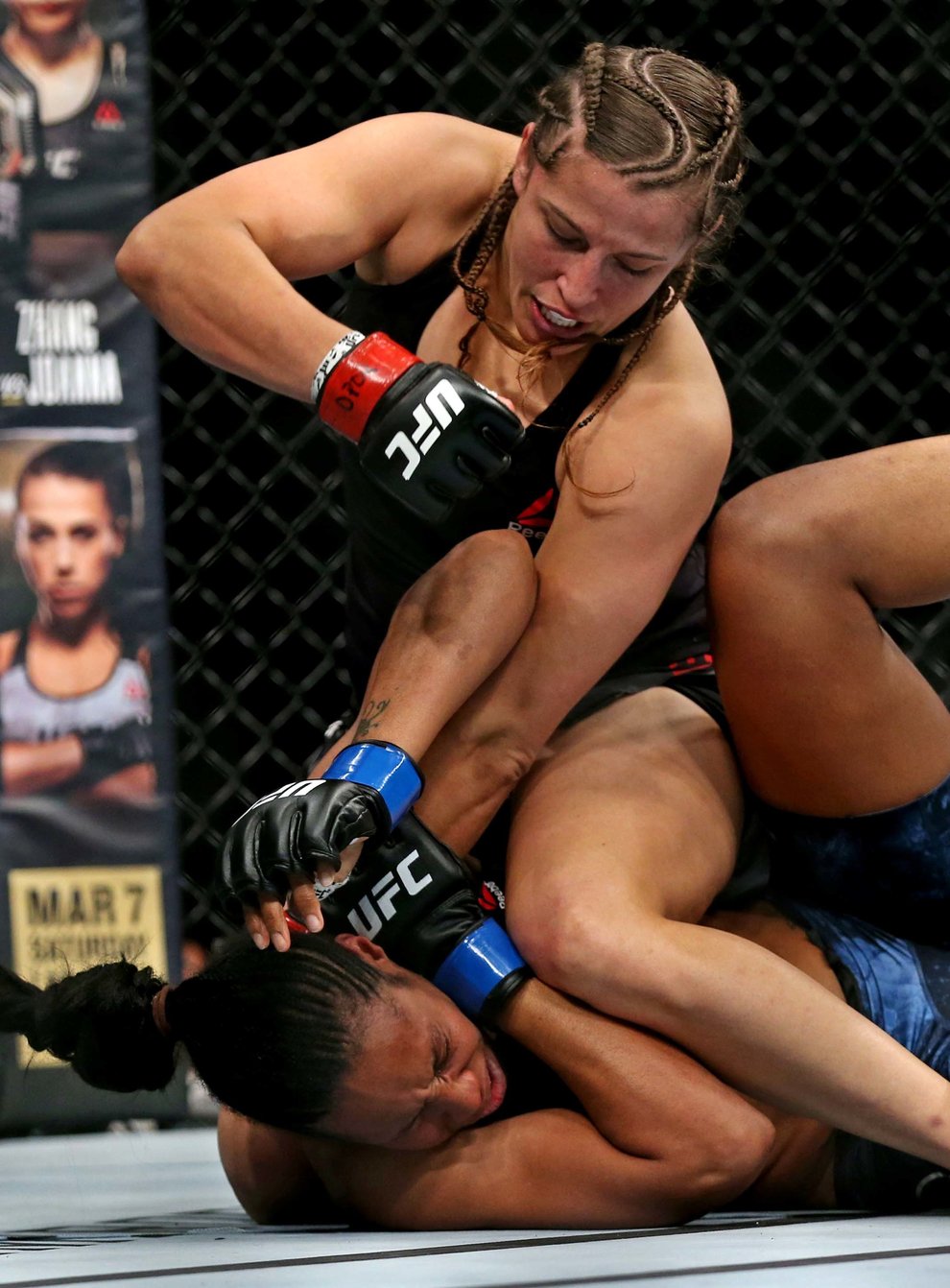Spencer (red gloves) believes she has can beat Nunes (PA Images)