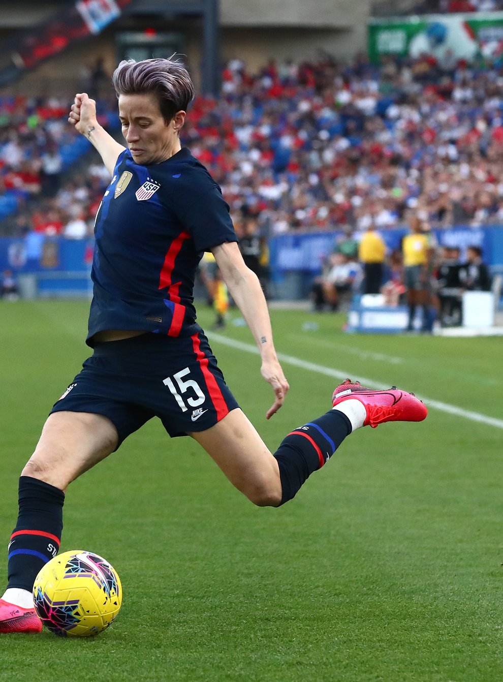 Rapinoe opened the scoring in the US' final game of the SheBelieves Cup (PA Images)