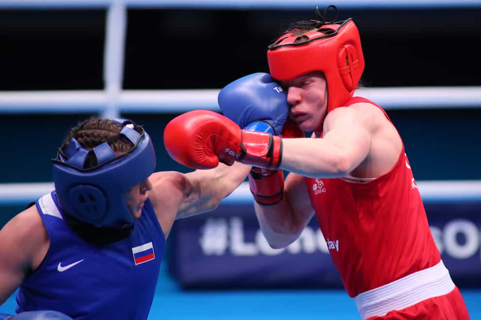 Rosie Eccles (right) heartbroken after losing in first round of Tokyo 2020 boxing qualifiers (PA Images)