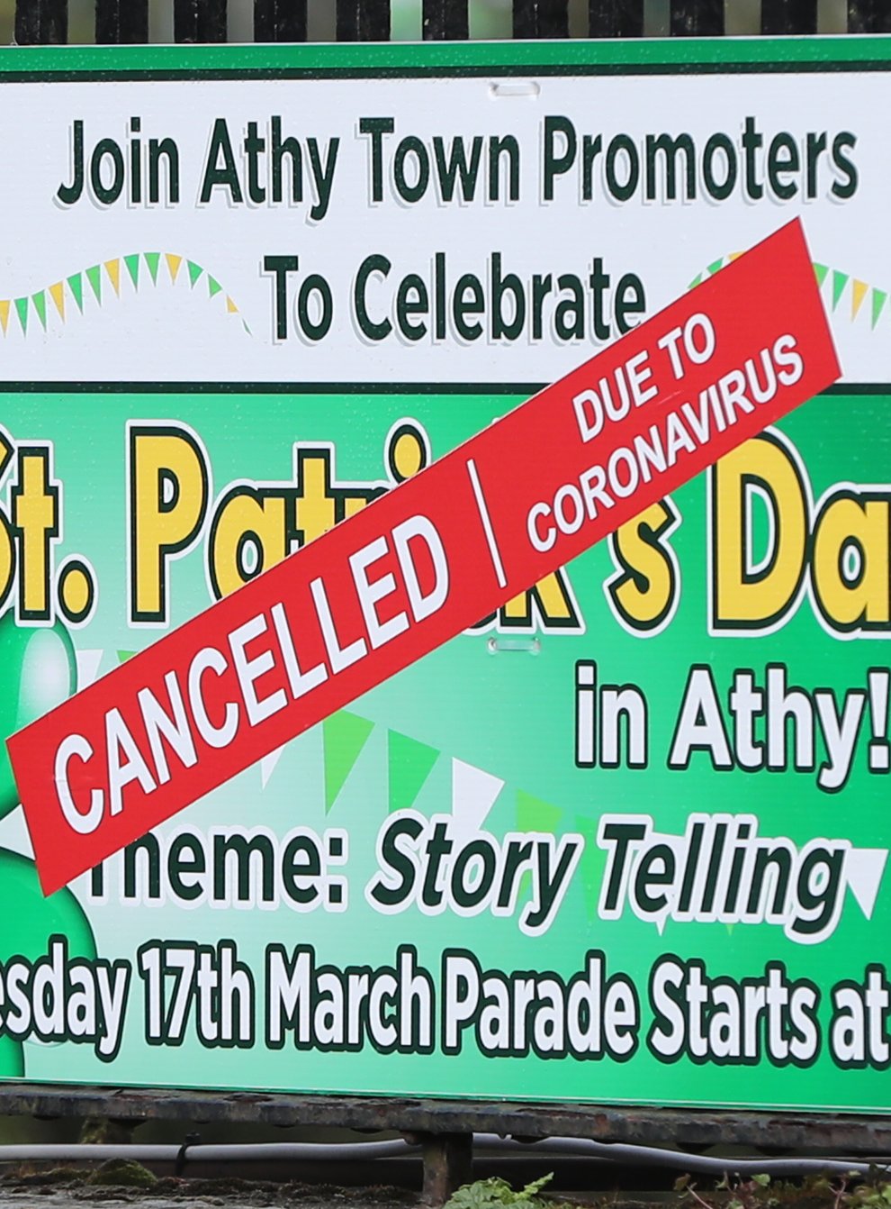 St Patrick's Day celebrations have been cancelled across the globe (PA Images)