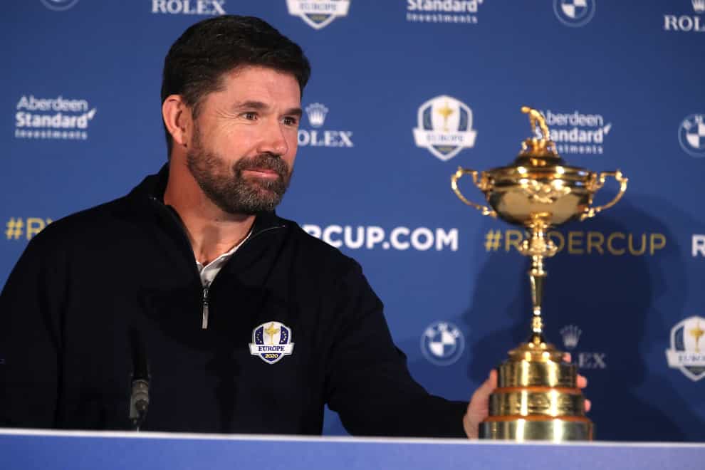 Europe's Padraig Harrington is hoping to keep a firm grip on the trophy (PA Images)