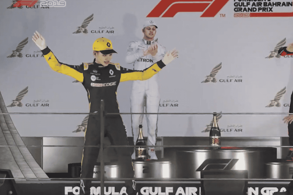 Guanyu Zhou celebrates his win (F1)