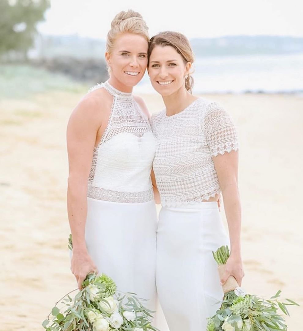Winfield married Hill this month (Instagram: Lauren Winfield)