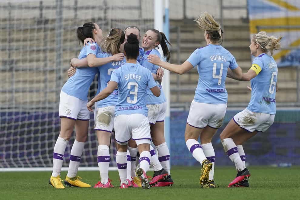 Manchester City are currently at the top of the WSL table (PA Images)