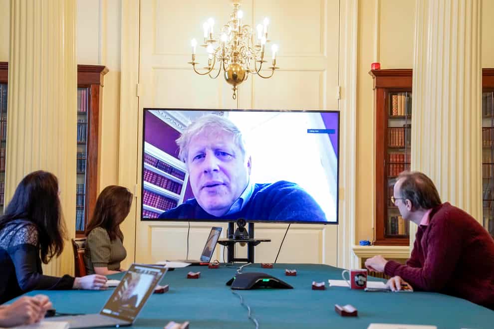 The Prime Minister is currently tackling the COVID-19 crisis via video calls (PA Images)