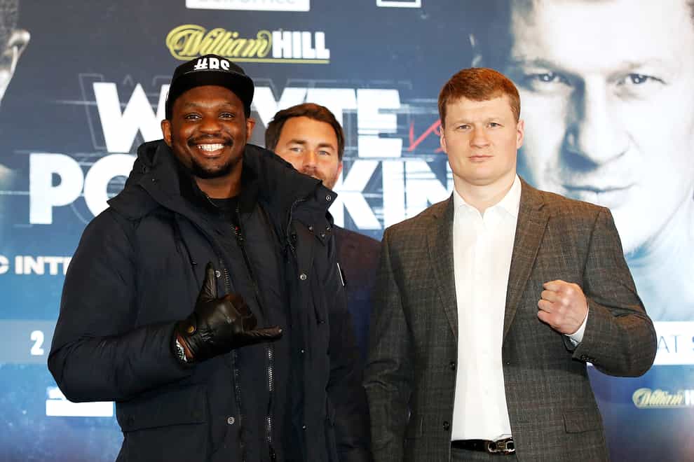 Whyte was set to take on Povetkin at Manchester Arena (PA Images)