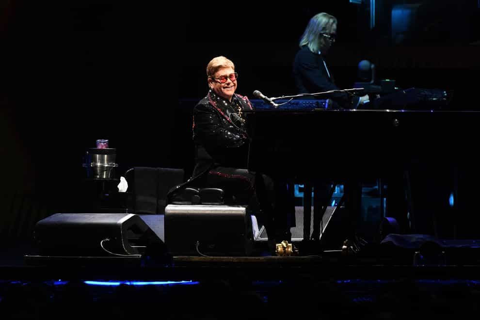 Elton was joined by some of the world's biggest stars via video (PA Images)