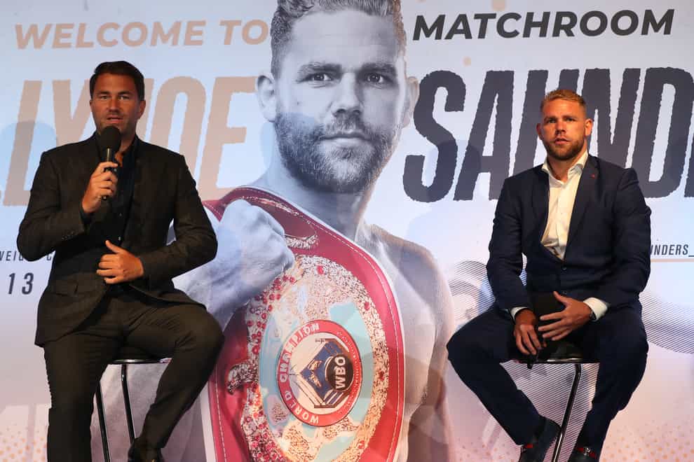 Saunders joined up with Hearn's Matchroom Boxing in August 2019 (PA Images)