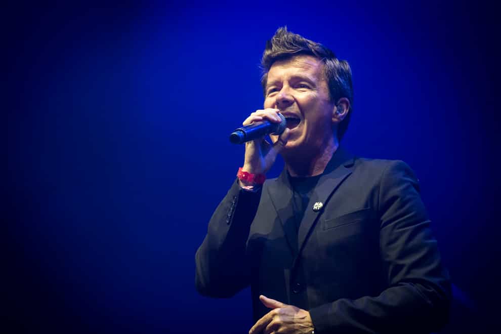 Rick Astley says free concert is the best way he can think of saying 'thank-you' to NHS staff  (PA Images)
