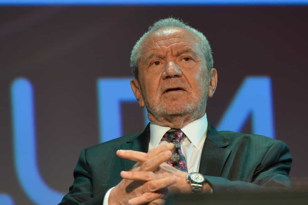 Lord Sugar has defended his tweet about homemade facemasks (PA Images)