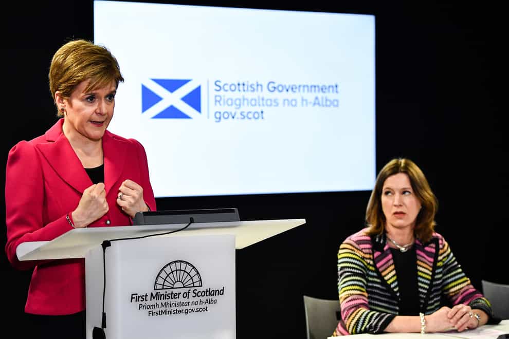 Sturgeon has said she and Calderwood came to the decision together that she had to step down (PA Images)