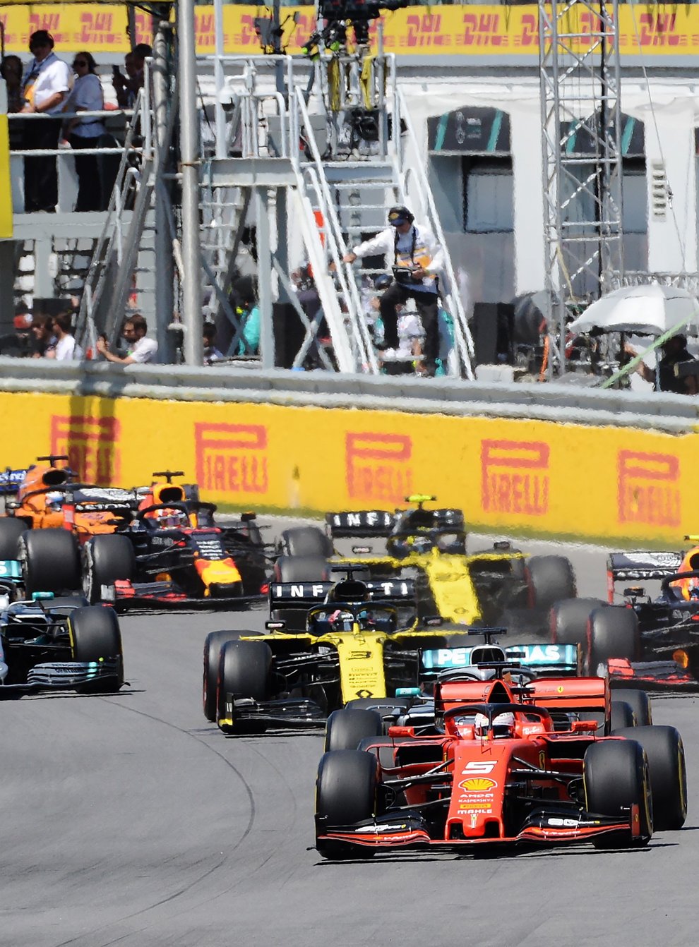 Sebastian Vettel took pole at the 2019 Canadian GP but had to settle for second in the race behind Lewis Hamilton (PA Images)
